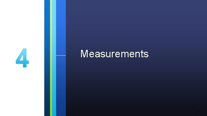 Measurements 21 