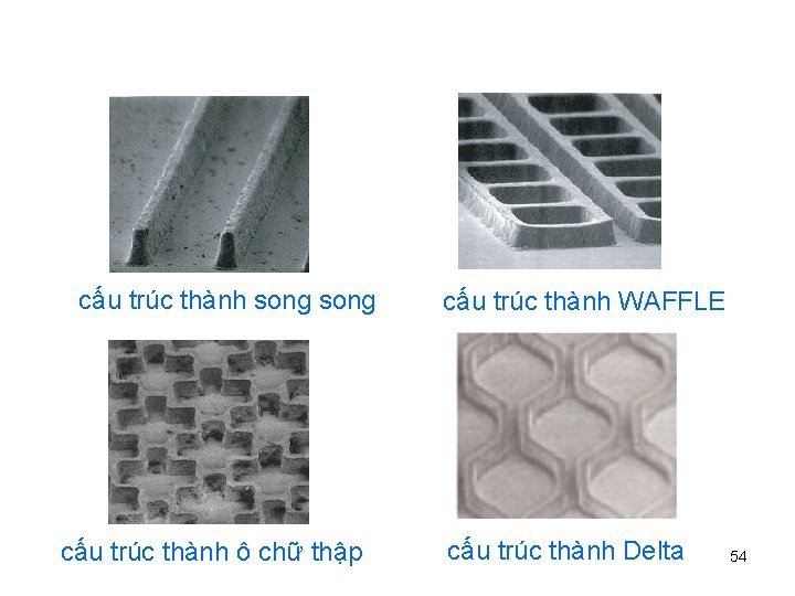 cấu trúc thành song cấu trúc thành ô chữ thập cấu trúc thành WAFFLE