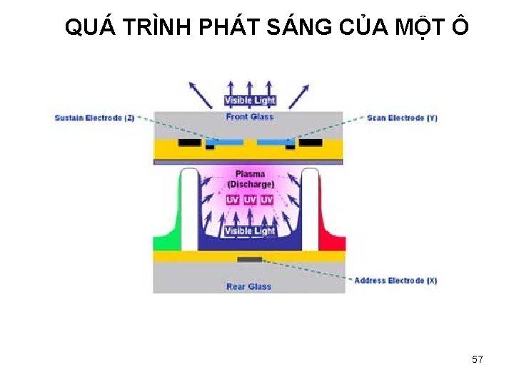 QUÁ TRÌNH PHÁT SÁNG CỦA MỘT Ô 57 