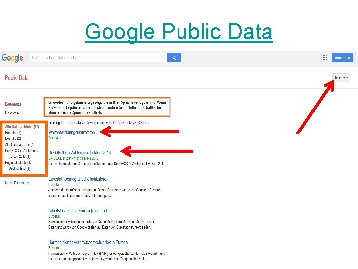 Google Public Data 