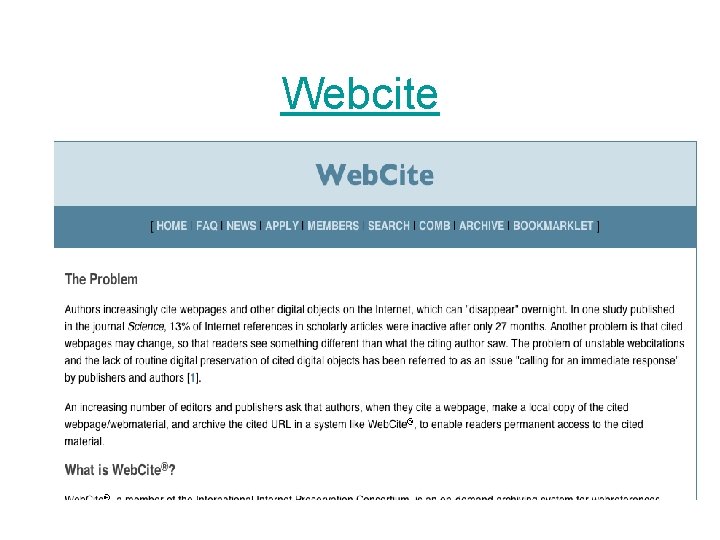 Webcite 