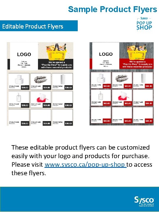 Sample Product Flyers Editable Product Flyers These editable product flyers can be customized easily