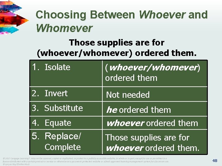 Choosing Between Whoever and Whomever Those supplies are for (whoever/whomever) ordered them. 1. Isolate Choosing Between Whoever and Whomever Those supplies are for (whoever/whomever) ordered them. 1. Isolate