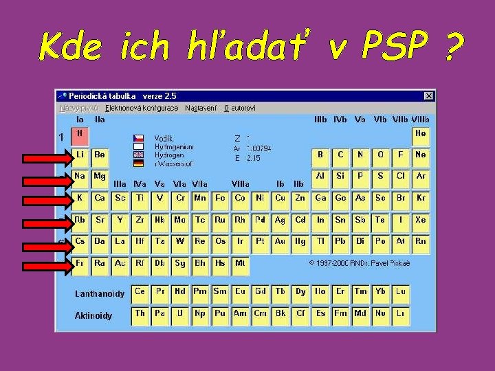 Kde ich hľadať v PSP ? 