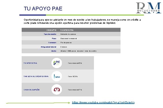 TU TUAPOYOPAE Oportunidad para que se adelante un mes de sueldo a los trabajadores,