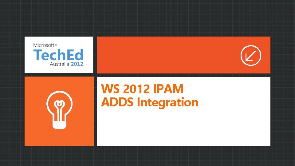 WS 2012 IPAM ADDS Integration 