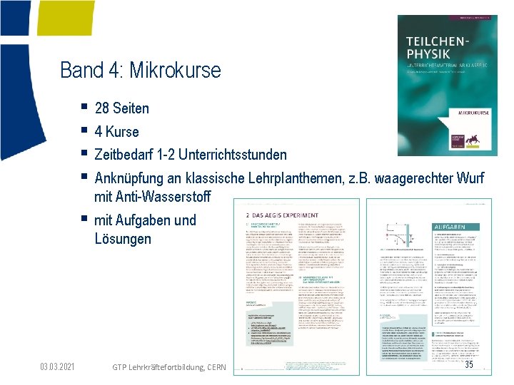 Band 4: Mikrokurse § § § 03. 2021 28 Seiten 4 Kurse Zeitbedarf 1