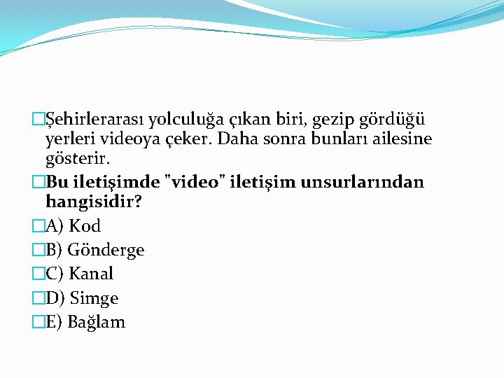 �Şehirlerarası yolculuğa çıkan biri, gezip gördüğü yerleri videoya çeker. Daha sonra bunları ailesine gösterir.