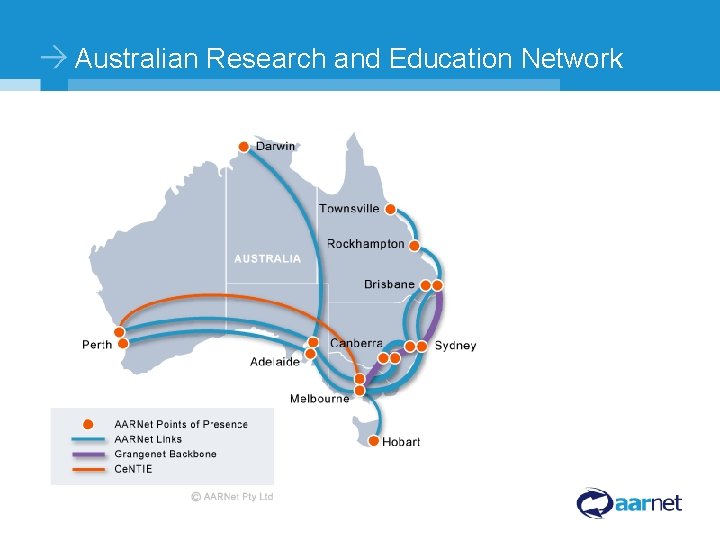 Australian Research and Education Network ©Copyright AARNet Pty Ltd Commercial-in-Confidence 