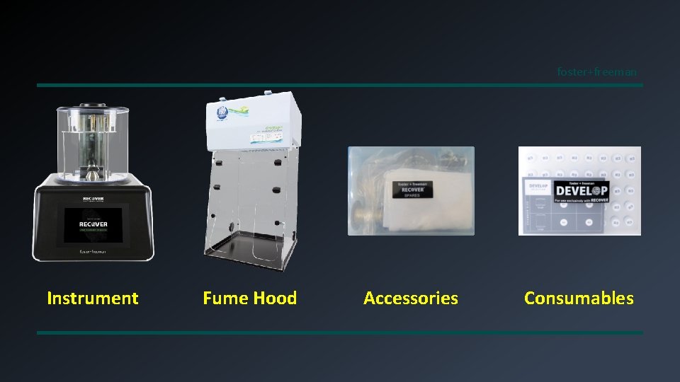 foster+freeman Instrument Fume Hood Accessories Consumables 