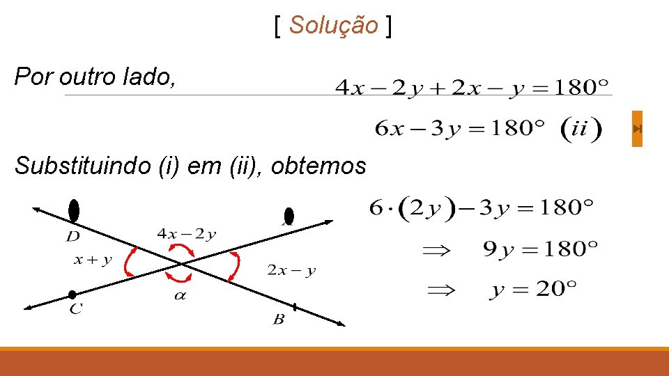 [ Solução ] Por outro lado, Substituindo (i) em (ii), obtemos 