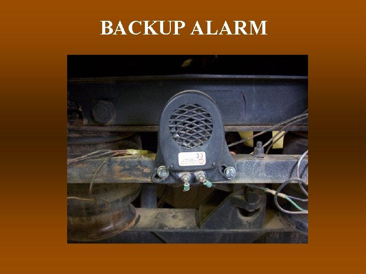 BACKUP ALARM 