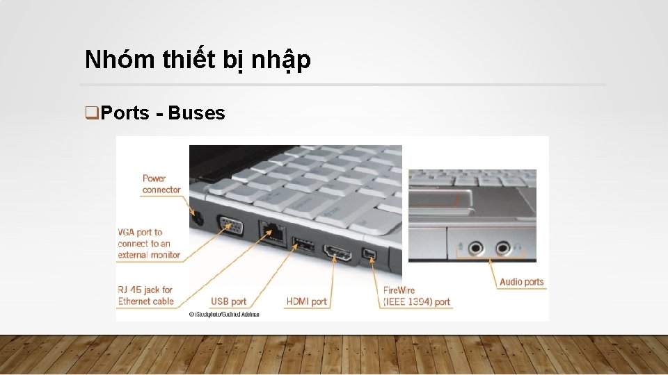 Nhóm thiết bị nhập q. Ports - Buses 