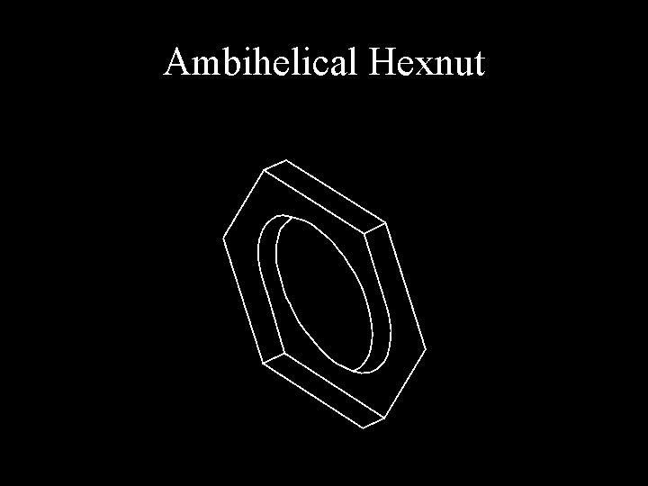 Ambihelical Hexnut 