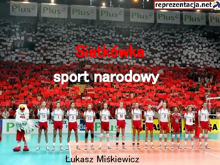 Siatkówka sport narodowy Siatkówka - Łukasz Miśkiewicz 1 
