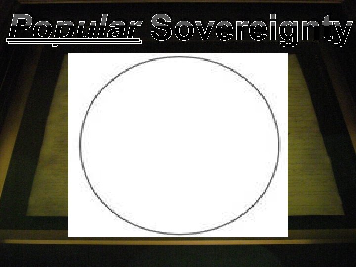 Popular Sovereignty 