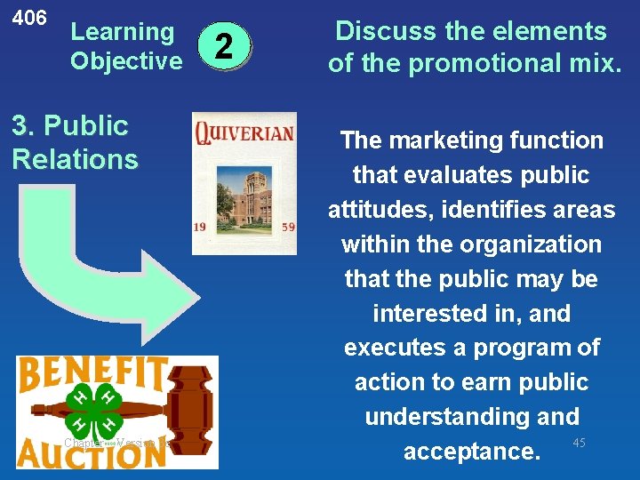 406 Learning Objective 3. Public Relations Chapter Version 3 e 2 Discuss the elements 406 Learning Objective 3. Public Relations Chapter Version 3 e 2 Discuss the elements