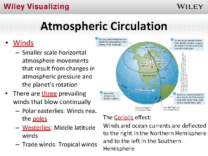 Atmospheric Circulation • Winds – Smaller scale horizontal atmosphere movements that result from changes