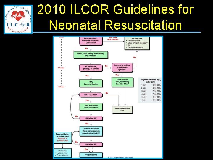 2010 ILCOR Guidelines for Neonatal Resuscitation 