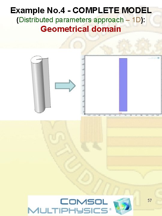 Example No. 4 - COMPLETE MODEL (Distributed parameters approach – 1 D): Geometrical domain Example No. 4 - COMPLETE MODEL (Distributed parameters approach – 1 D): Geometrical domain