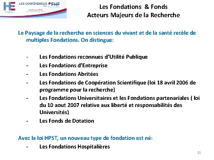 Les Fondations & Fonds Acteurs Majeurs de la Recherche Le Paysage de la recherche Les Fondations & Fonds Acteurs Majeurs de la Recherche Le Paysage de la recherche