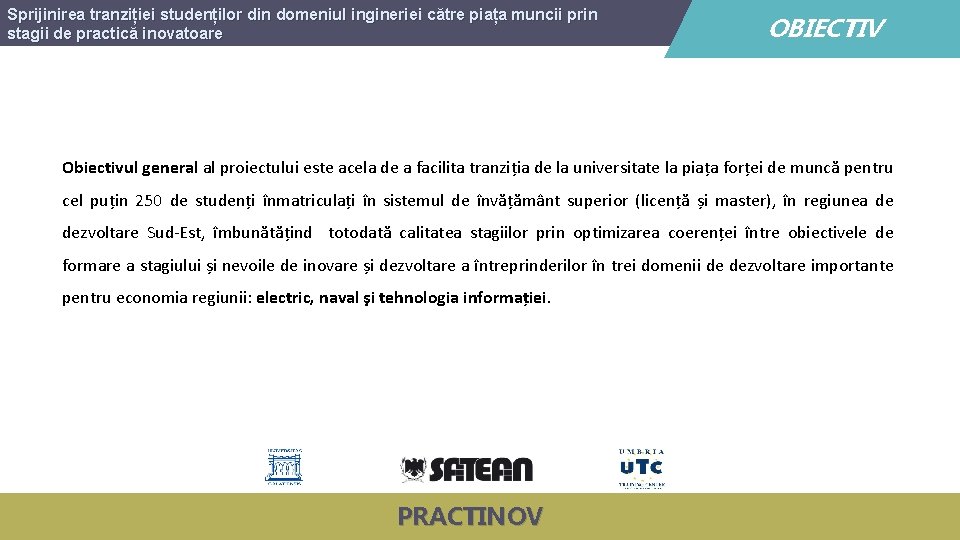 Sprijinirea tranziției studenților din domeniul ingineriei către piața muncii prin stagii de practică inovatoare