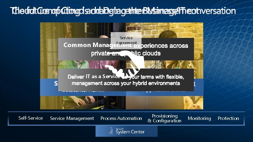 Service Agreement Common Management IT as a Service Self-Service Management Process Automation Provisioning &