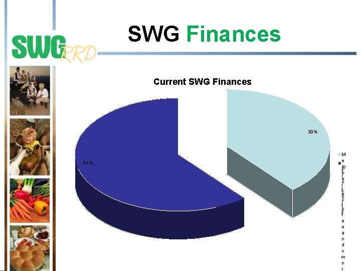 SWG Finances Current SWG Finances 39% 61% M e m P b r e