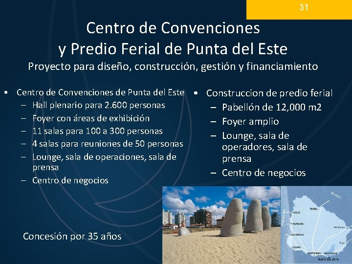 31 Centro de Convenciones y Predio Ferial de Punta del Este Proyecto para diseño, 31 Centro de Convenciones y Predio Ferial de Punta del Este Proyecto para diseño,
