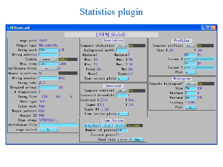 Statistics plugin 