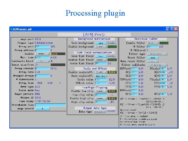 Processing plugin 