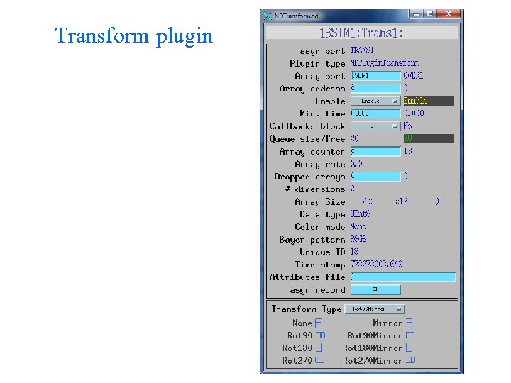 Transform plugin 