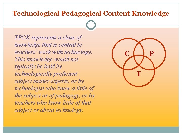 Using ICTs in Teaching and Learning Reflections on