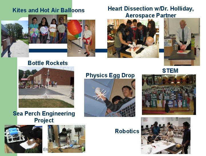 Kites and Hot Air Balloons Heart Dissection w/Dr. Holliday, Aerospace Partner Bottle Rockets Physics