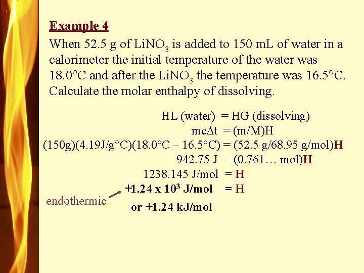 Example 4 When 52. 5 g of Li. NO 3 is added to 150