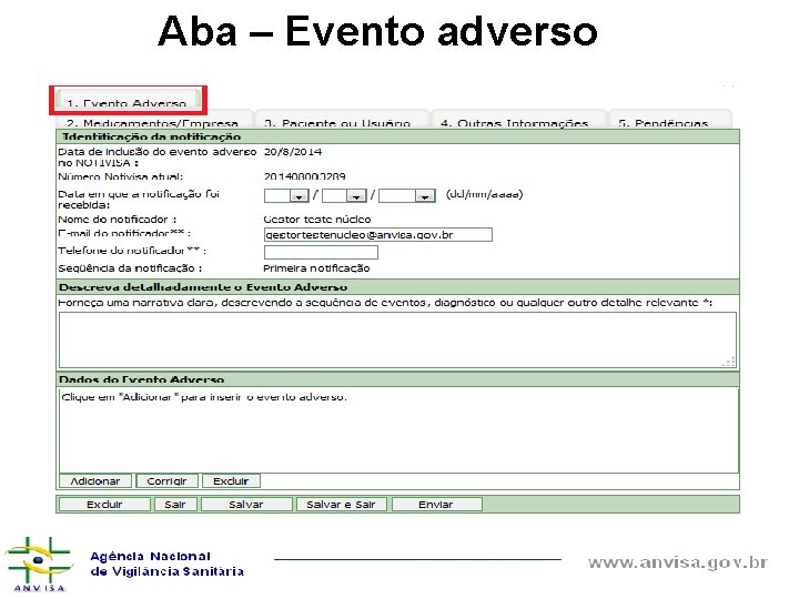 Aba – Evento adverso 