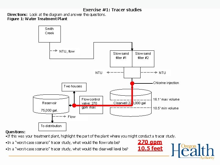 Exercise #1: Tracer studies Directions: Look at the diagram and answer the questions. Figure