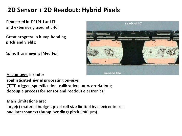 2 D Sensor + 2 D Readout: Hybrid Pixels Pioneered in DELPHI at LEP