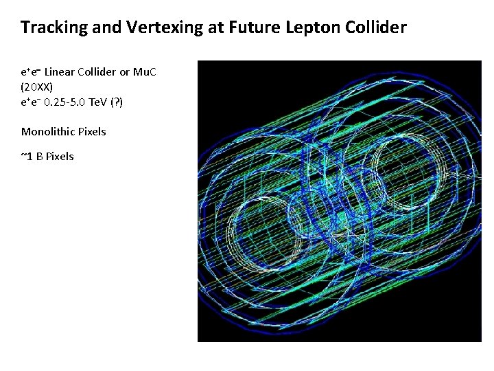 Tracking and Vertexing at Future Lepton Collider e+e- Linear Collider or Mu. C (20