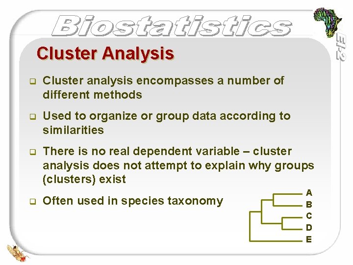 Cluster Analysis q Cluster analysis encompasses a number of different methods q Used to Cluster Analysis q Cluster analysis encompasses a number of different methods q Used to