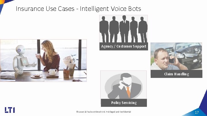 Insurance Use Cases - Intelligent Voice Bots Agency / Customer Support Claim Handling Policy