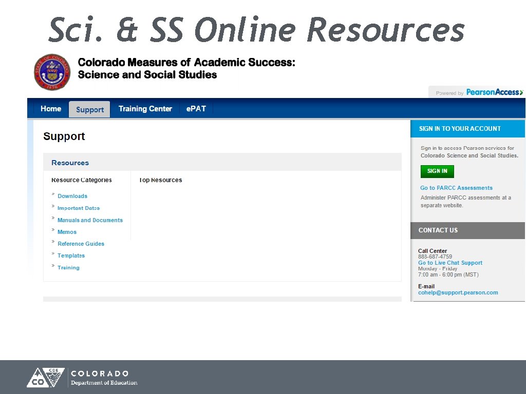 Sci. & SS Online Resources 