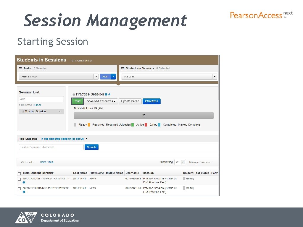 Session Management Starting Session 82 