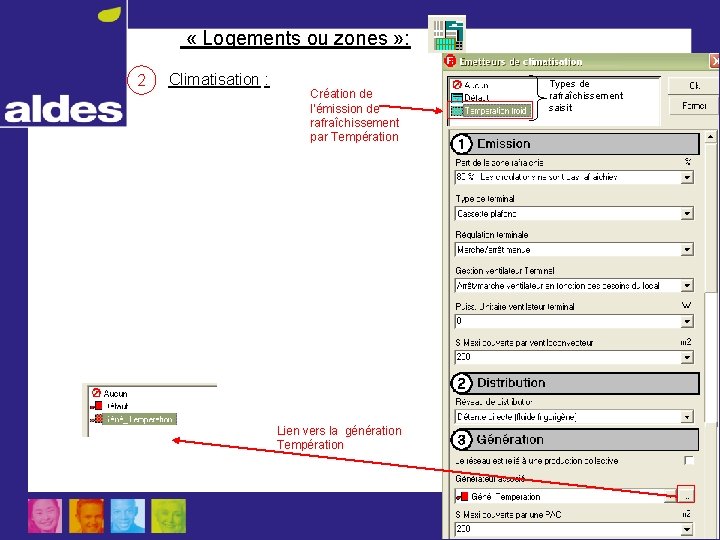  « Logements ou zones » : 2 Climatisation : Création de l’émission de