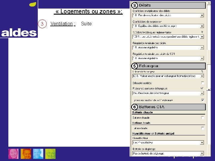  « Logements ou zones » : 3 Ventilation : Suite 