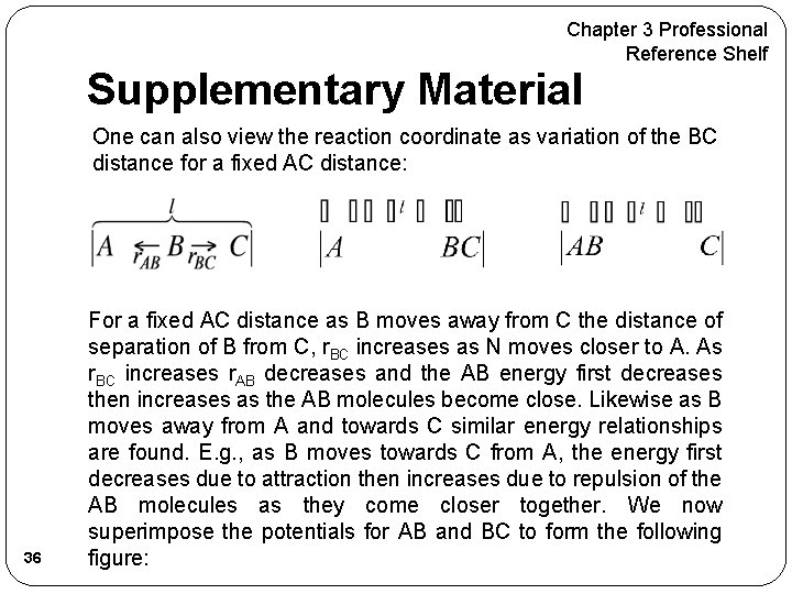 Chapter 3 Professional Reference Shelf Supplementary Material One can also view the reaction coordinate