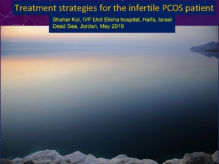Treatment strategies for the infertile PCOS patient 