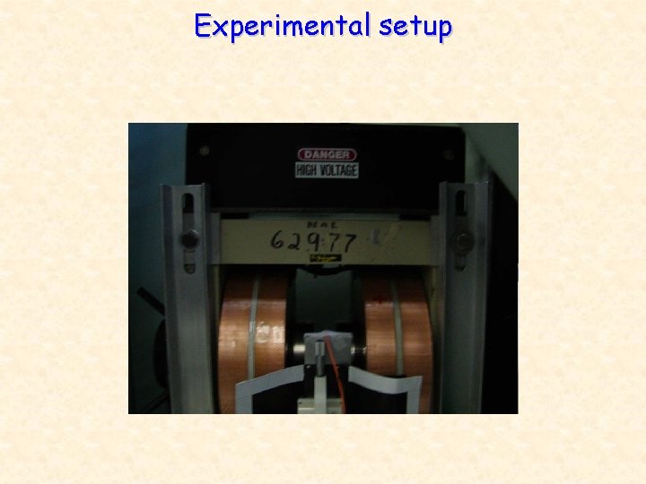 Experimental setup 