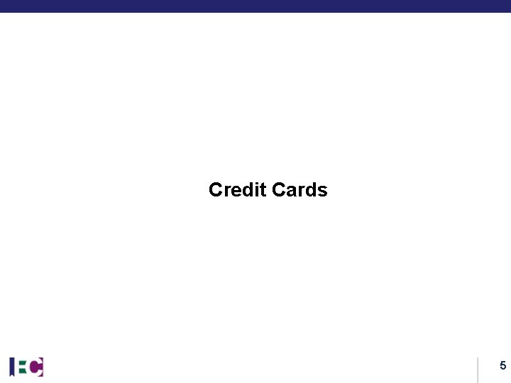 Credit Cards 5 