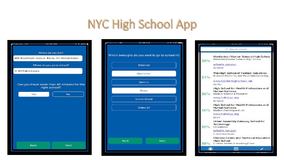 NYC High School App 